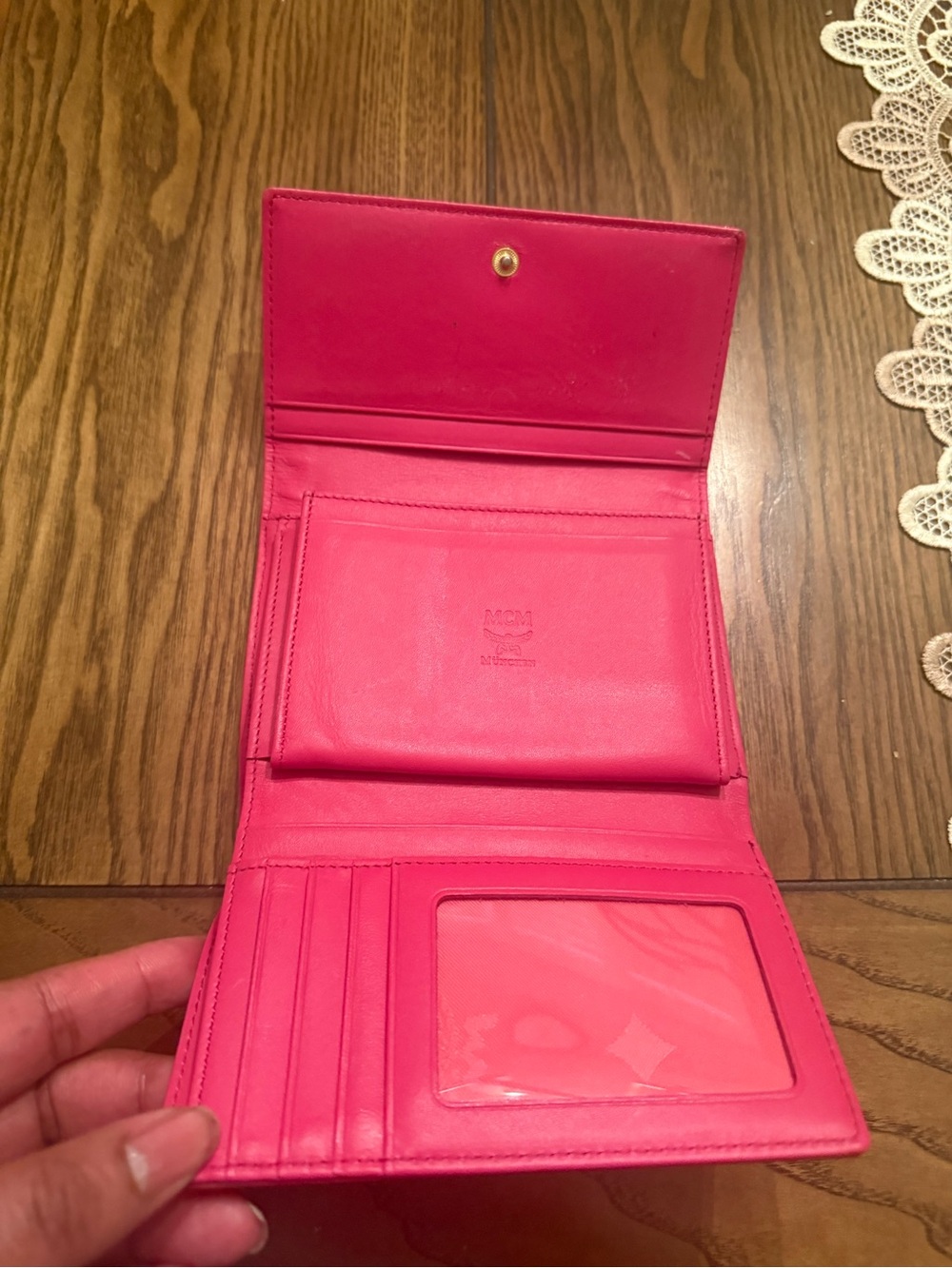 MCM Red Patent Leather  Wallet - Picture 8 of 16